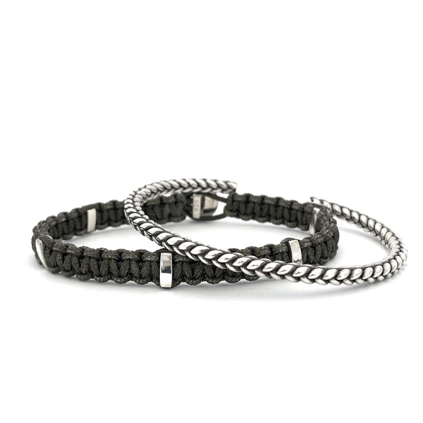 Men's Black on Black Bracelet Stack