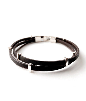 Eitan leather bracelet